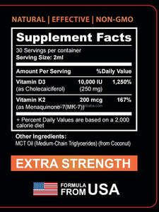 D3วิตามินดีสำหรับผิวของผู้หญิง K2ยาหยอดวิตามิน MCT น้ำมันโอเมก้า3 OEM อาหารเสริมเพื่อสุขภาพ - Product Image 6
