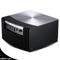 Home cinéma avec VIVIBRIGHT PD-H10 4K Projecteur Soirées de films en famille Divertissement immersif Affiche la projection de médias en streaming