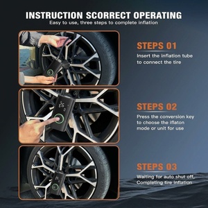 Inflador <span class=keywords><strong>de</strong></span> Neumáticos Portátil <span class=keywords><strong>de</strong></span> 150 PSI, <span class=keywords><strong>Compresor</strong></span> <span class=keywords><strong>de</strong></span> <span class=keywords><strong>Aire</strong></span> Inalámbrico, Mini Bomba Digital para Automóvil, Motocicleta, Bicicleta y Balón, Inflado Rápido y Parada Automática - Product Image 4