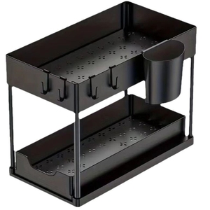 <span class=keywords><strong>2</strong></span> tầng phòng tắm Tủ tổ chức với trượt Giỏ đa mục đích dưới bồn rửa tổ chức và lưu trữ cho phòng tắm nhà bếp - Product Image 2