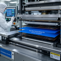 Film de protection en PET fluoré bleu personnalisé Tensfilm 25-188µm pour FPC, batteries EV et joints en silicone