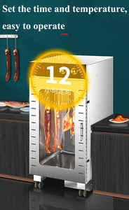 Deshidratador <span class=keywords><strong>de</strong></span> alimentos, máquina eléctrica para salchichas, bandejas <span class=keywords><strong>de</strong></span> acero inoxidable, Máquina secadora fresca para hierbas, frutas, verduras, aperitivos - Product Image 2