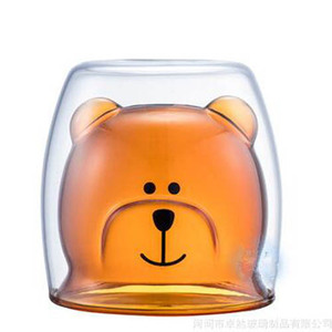 <span class=keywords><strong>Panda</strong></span> <span class=keywords><strong>Double</strong></span> <span class=keywords><strong>paroi</strong></span> verre Borosilicate <span class=keywords><strong>tasse</strong></span> à vin 9oz isolé moderne maison cuisine boisson et bière verre Transparent mignon Style - Product Image 6