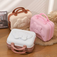 Mini chariot en plastique à la mode avec mot de passe valise boîte à cosmétiques et châssis d'embarquement pour dames et enfants pour cadeaux