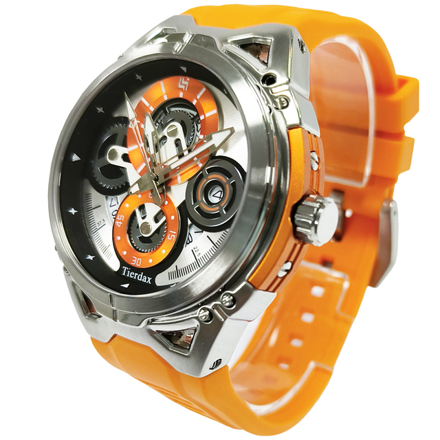 Stock RTS Stainless Steel Automatic Mechanical SEIKO Movement Diver Chronograph Watch Rubber/Silicone Band Sapphire Crystal