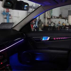 Kit d'éclairage d'ambiance pour voiture SJC 64 couleurs, RHD/LHD, pour <span class=keywords><strong>Mercedes</strong></span> Benz Classe C <span class=keywords><strong>W204</strong></span> 2010-2014, éclairage de sortie d'air automatique pour amélioration de l'intérieur - Product Image 4