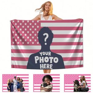 Personaliza tu Bandera de Poliéster Rosa de 3x5 pies con Asta de Fibra de Vidrio, Carga tu Foto/Logotipo/Texto, Impresión Digital de Alta Definición - Product Image 2