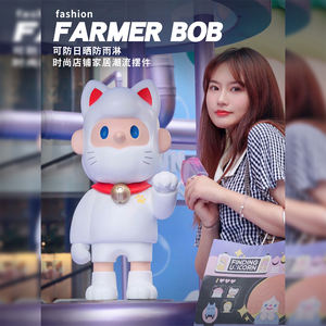 ประติมากรรมการ์ตูนรูปเคราของ K703รูปปั้นไฟเบอร์กลาสรูปการ์ตูนสำหรับสันทนาการของ3D ร้านกาแฟร้านกาแฟรูปปั้นแฮนด์เมด - Product Image 4