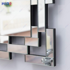 Hình chữ nhật sang trọng lớn tường gương với khung kính 36''x24 ''hình chữ nhật trang trí gương cho tường trang trí nội thất - Product Image 2