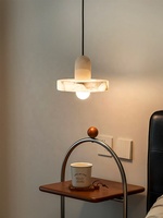 Lampe d'art, suspension en marbre naturel espagnol, idéale pour restaurant de luxe, bar, chambre principale, hall d'entrée design