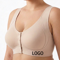 Sujetador sin aros SHANGBINI sin metal, sin costuras, talla grande, bralette adaptable cómodo con borde adherido para estar en casa