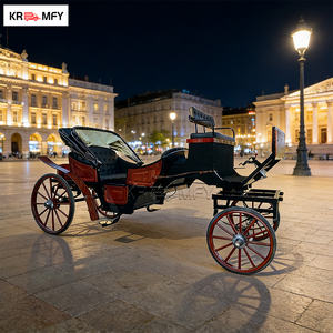 Chariot de Mariage Cendrillon avec Lumières LED, Chariot de Noël de Luxe, Chariots Tirés par des Chevaux - Product Image 5
