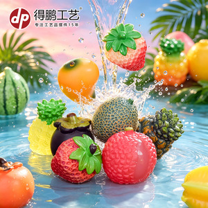Miniaturas de Frutas de Resina Dp, Decoración Realista para el Hogar, Juguetes Artesanales - Product Image 1