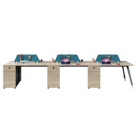 Poste de travail de bureau moderne avec cloison, bureau informatique, siège d'employé, cloison de séparation, ensemble de mobilier de direction de luxe, vente en gros