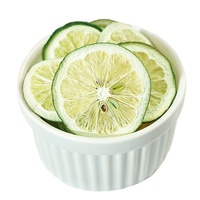 Tranches de citron vert séché en gros, procédées par lyophilisation, collation de fruits naturels de haute qualité, saine, en vrac, pour l'exportation