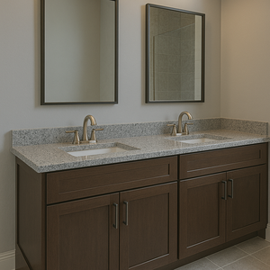 Salle de bain en granit gris moderne, écologique, simple mais pas simpliste, pour villa et appartement - Product Image 6