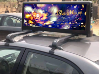 Affiche numérique LED P5 double face couleur pleine résolution, étanche pour extérieur, avec graphiques d'animation pour publicité automobile et centres commerciaux