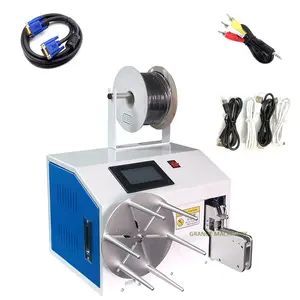Automatic Wire Winding and <strong>Stringing</strong> <strong>Machine</strong> Banding Bundling Tying Electrical Copper Wire Cable Coiling <strong>Machine</strong> - Product Image 1
