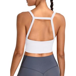 Haut court dos nu pour femme FOXA avec soutien-gorge intégré, col croisé, pour yoga, gym, sport et tenue athlétique - Product Image 1