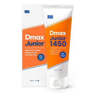 Dmax Junior 1450ppm Anti-Cavity Fluoride Free <b>Toothpaste</b> Fresh Mint <b>Flavor</b> for Kids 7-14 Years Home Use 80g - Product Image 2