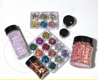 Paillettes holographiques épaisses pour le corps, idéales pour le maquillage de festival, le nail art, les créations en résine, le slime – Effet arc-en-ciel irisé multicolore