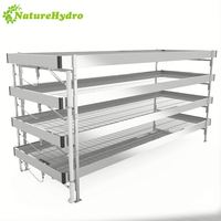 Étagères de stockage d'intérieur pour l'agriculture Étagères de culture mobiles hydroponiques pour légumes