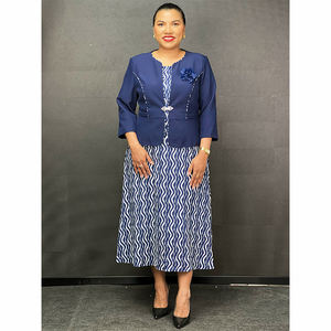 ชุดเดรสผู้หญิงสไตล์แอฟริกันแบบใหม่จากตุรกี ชุดเดรสยาวสำหรับสุภาพสตรีทำงาน - Product Image 3