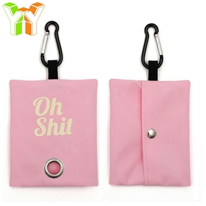 Sac de rangement en toile pour déjections canines, sacs à déchets pour animaux de compagnie (chiens et chats) d'extérieur, motif 'OH SHIT', distributeur et organisateur pour chiots - Product Image 4