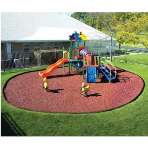 Eco-friendly Factory Direct Sales Colored Soft Recycled Rubber Mulch Playground Flooring