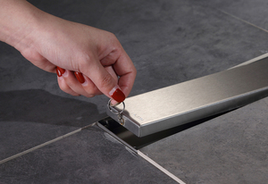 <span class=keywords><strong>Baño</strong></span> Invisible 100*600mm ducha drenaje canal piso Acero inoxidable lineal oculto piso desagües canal drenaje rejillas - Product Image 4