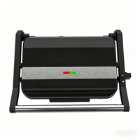 Nouveau Grille-pain Électrique 2 Tranches Newle pour Panini et Sandwichs, avec Plaques Pivotantes à 180 Degrés pour Gaufres
