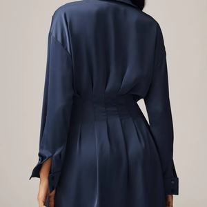 เดรสเชิ้ตแขนยาวลายดอกไม้ แต่งลูกไม้ปักลาย สไตล์ลำลอง สำหรับฤดูร้อน เหมาะกับคลับ ดีไซน์ธรรมชาติ - Product Image 2