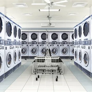 Commercial Self Service Laundromat Coin Laundry Washing Machine And Dryer Equipment Price For Starting A Business