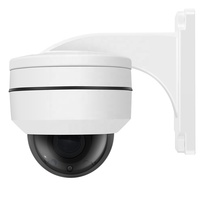 4x ज़ूम p2p आउटडोर निविड़ अंधकार IP66 2MP 1080P 4MP 5MP अवरक्त बर्बर प्रूफ 48V POE मिनी आईपी गति गुंबद ptz कैमरा के साथ ब्रैकेट