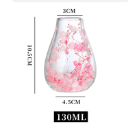 Tasse en verre borosilicate double paroi, design simple avec fleurs séchées, résistante à la chaleur, pour café, lait et autres boissons domestiques – Vente chaude