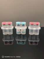 Boîtes en plastique de 3 ml en gros, étui de stockage stérile pour flacons à 2 pièces, flacon de vaccin en gros, support de peptides en plastique en gros