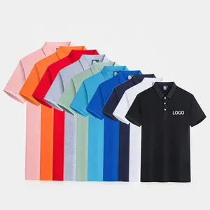 Áo Polo Cỡ Lớn Tùy Chỉnh Chất Lượng Cao Trực Tiếp Từ Nhà Máy Áo Thun Polo Nam Áo Polo Cotton CVC