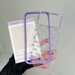Coque arrière de téléphone portable en acrylique rigide avec impression <span class=keywords><strong>photo</strong></span> personnalisée pour iPhone 17 16 15 Pro Max, couleur unie transparente - Product Image 2