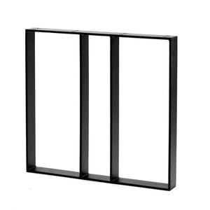 WEKIS Modern Farmhouse Design Metal <b>Table</b> Legs with <b>Black</b>/Clear Powder Coating for Outdoor Home Bar & Dining <b>Tables</b> - Product Image 1