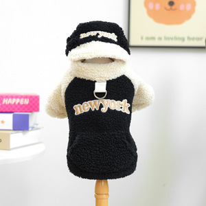 Sudadera de Forro Polar con Diseño de Cachorros y Gatitos para Otoño/Invierno 2025, Estilo Casual, Nueva York - Negra - Product Image 5