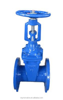 Vanne à opercule manuelle à joint résilient en fonte ductile GGG50, norme ANSI/DIN PN10-PN16, à tige montante, raccordement wafer
