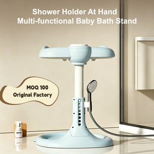 Siège <span class=keywords><strong>de</strong></span> bain pliable pour bébé, <span class=keywords><strong>support</strong></span> <span class=keywords><strong>de</strong></span> douche antidérapant doux, <span class=keywords><strong>support</strong></span> <span class=keywords><strong>de</strong></span> bain réglable pour nouveau-né et tout-petit - Product Image 1