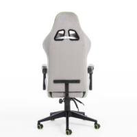 Chaise de jeu réglable en velours à dossier haut pour PC, avec support lombaire et mécanisme inclinable – Vente en gros