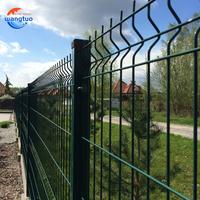 Clôture de sécurité en treillis métallique 3D facile à installer, panneau de clôture en treillis métallique 3D galvanisé pour route, école, usine