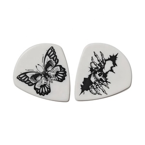 OEM tùy chỉnh bán buôn sáu miếng/Bộ Delrin plectrum lụa in Jazz XL Rock guitar Pick Set với một hộp thiếc màu đen bán buôn - Product Image 4