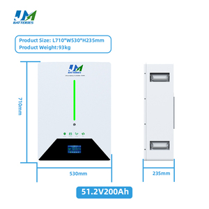 Système solaire avec batterie lithium-ion JM 51.2V Wall Lifepo4 Split CAN 10.24KWh 10kW 200Ah - Product Image 4