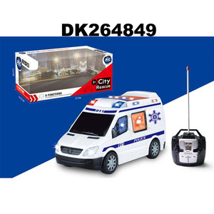 4CH RC voiture voiture de police jouet télécommande ambulance voiture avec lumière et musique - Product Image 2