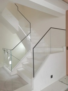 Sistema di Ringhiere Hdsafe, Design a Montaggio su Parete o Pavimento, Base a Canale, Ringhiera <span class=keywords><strong>in</strong></span> <span class=keywords><strong>Vetro</strong></span> per Veranda, Hotel, Ufficio - Product Image 1