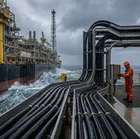 Câble d'alimentation marin PrimePro Type P NEK 606 résistant à la boue 0.6/1kV pour plateformes de forage offshore FPSO IEEE 1580 IP67/IP68, durée de vie de plus de 25 ans