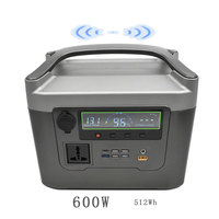 Centrale Électrique Solaire Portable d'Urgence à Onde Sinusoïdale Pure LiFePO4 500W 600W avec MPPT pour Usage Domestique et Extérieur, Générateur Solaire de Secours OEM ODM